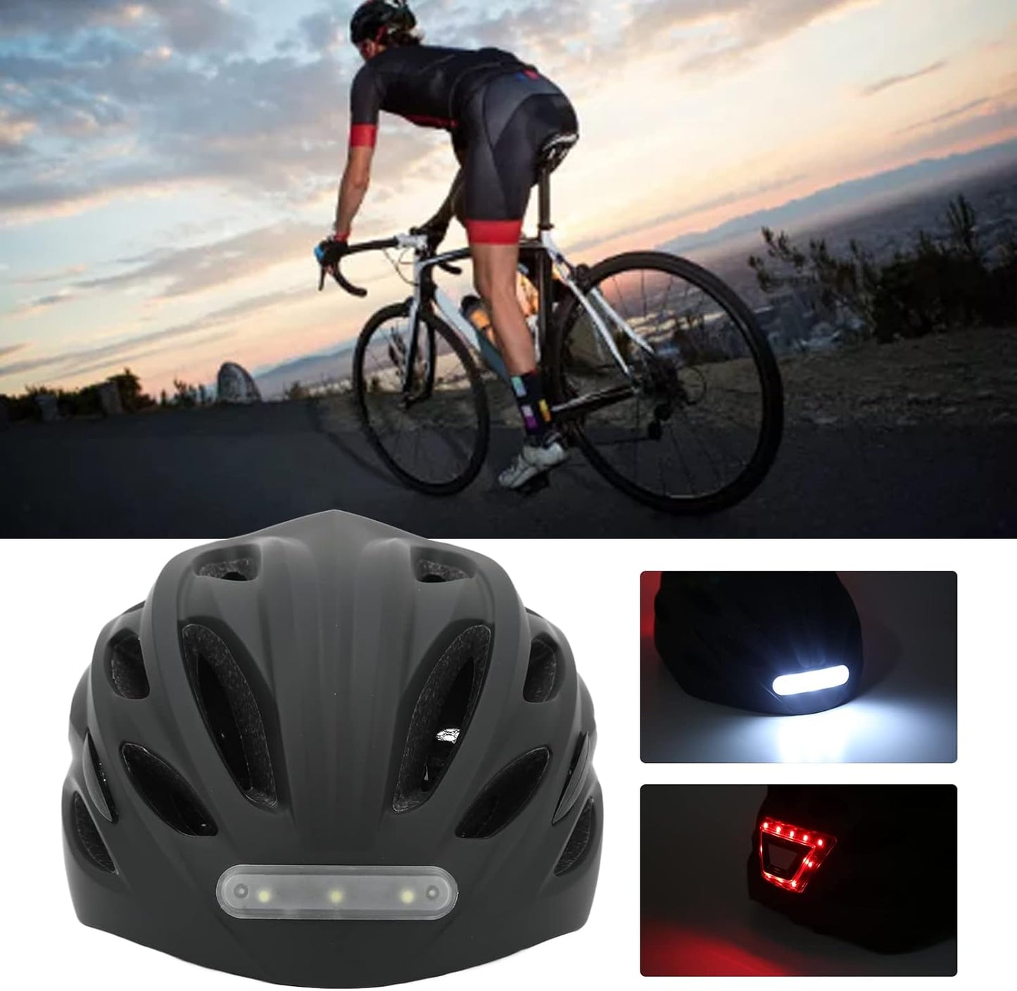 Cască Bicicletă LED Siguranță — Vizibilitate și Protecție Maxime
