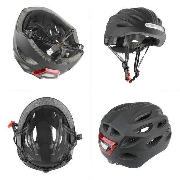 Cască Bicicletă LED Siguranță — Vizibilitate și Protecție Maxime