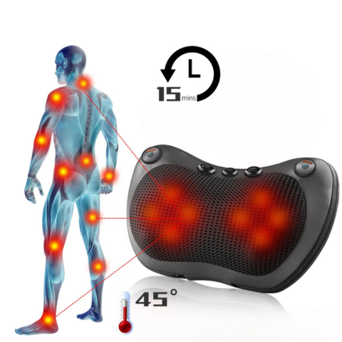 Vyhřívaný krční masážní přístroj do auta — Denní relaxace a pohoda