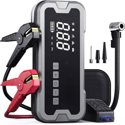 Portable Car Starter — Multifunctional With Compressor