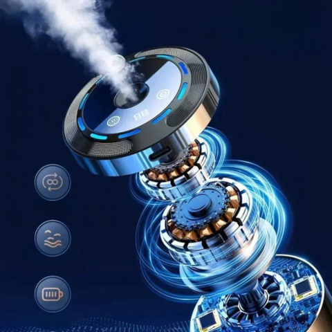 Αρωματικός Διαχύτης Φωτός Για Αυτοκίνητο — Καθαριστής & LED Ατμόσφαιρας