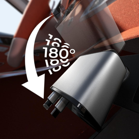 Chargeur Voiture Rétractable – Format Compact Ultra Pratique