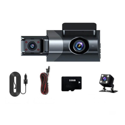 Cameră Încorporată Mașină — Dublu Obiectiv Cu Cameră Spate Integrată