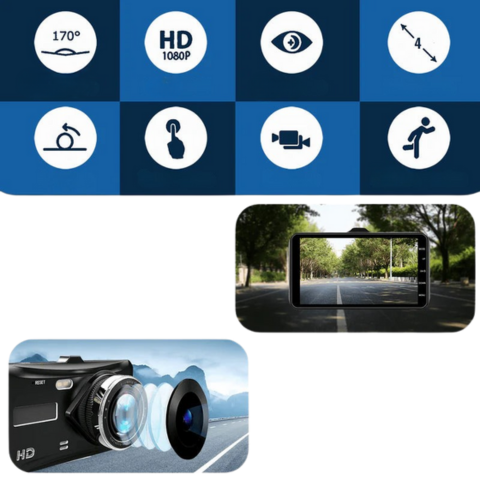 Dashcam Față și Spate — Înregistrări Clare și Precise