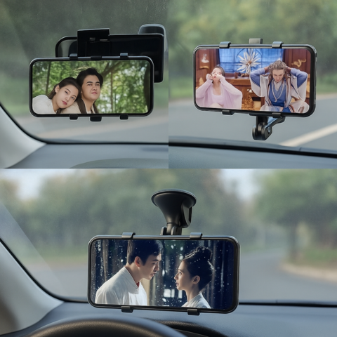 車用電話サポート — 調整可能でしっかり固定