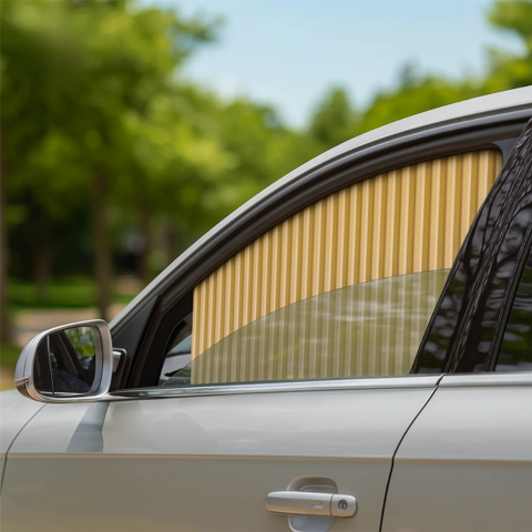 Postranní sluneční clona do auta — Příjemná a chráněná cesta