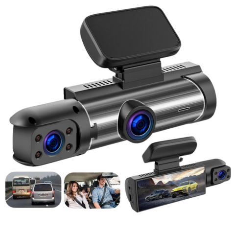 Cameră Îmbarcată Mașină — Cameră Dublă Față Pentru O Securitate Optimă