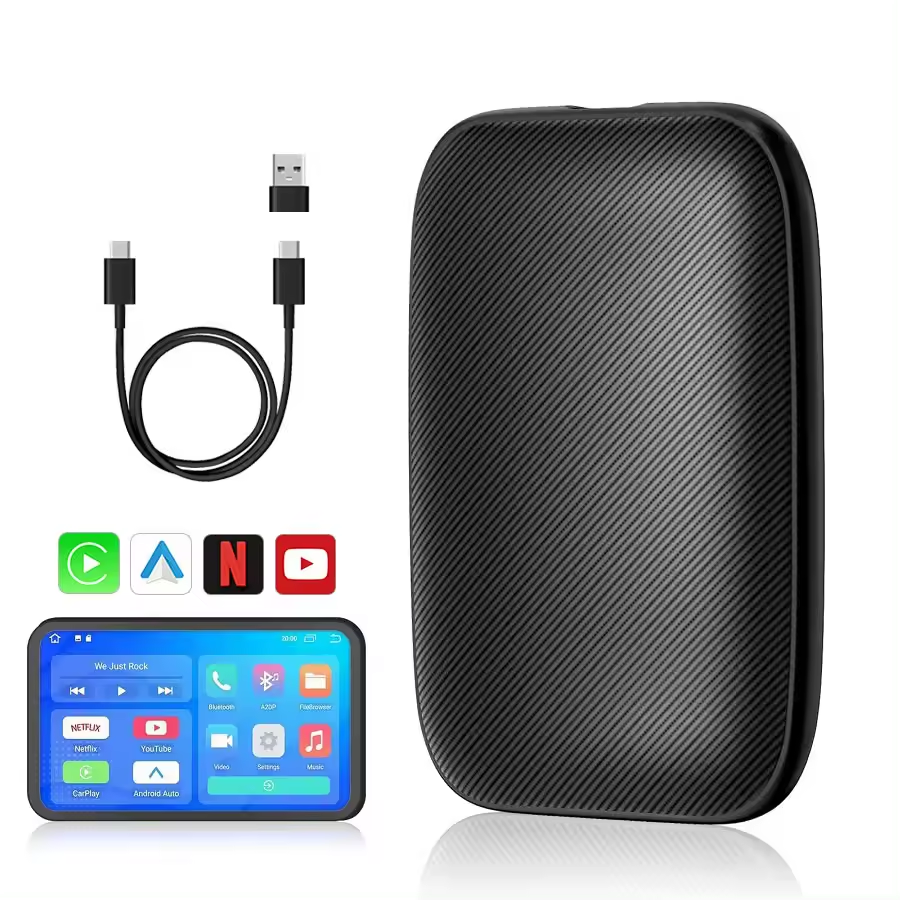 Bezdrôtový CarPlay a Android Auto — Jednoducho pripojte svoj smartfón
