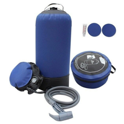Draagbare camping douche - hygiëne voor buiten & compact formaat