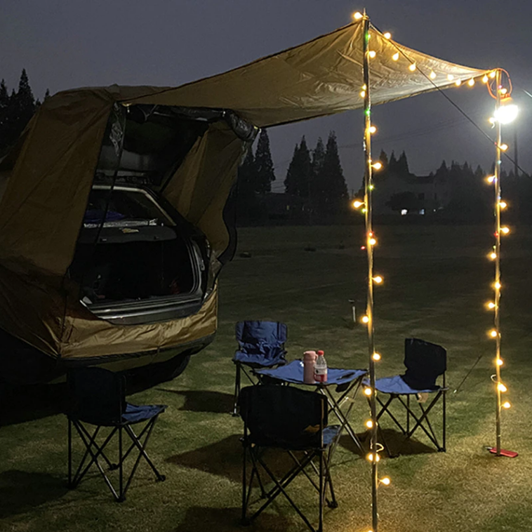 Toldo de maletero para camping — Refugio práctico y versátil