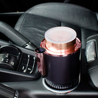 車用加熱および冷却カップホルダー – 移動中の温かい/冷たい飲み物 