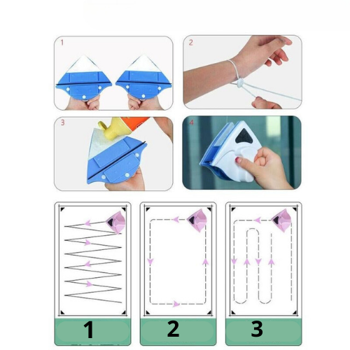 מנקה חלונות מגנטי לרכב 