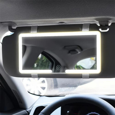 Espejo de Maquillaje LED – Retouches Perfectas En Coche 