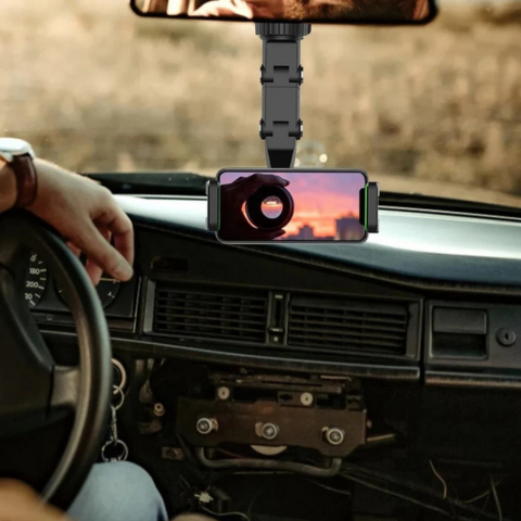 車載電話サポート - 360°回転とスマート固定 