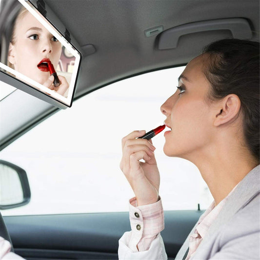 Espejo de Maquillaje para Coche — Comodidad y Elegancia en Viaje 