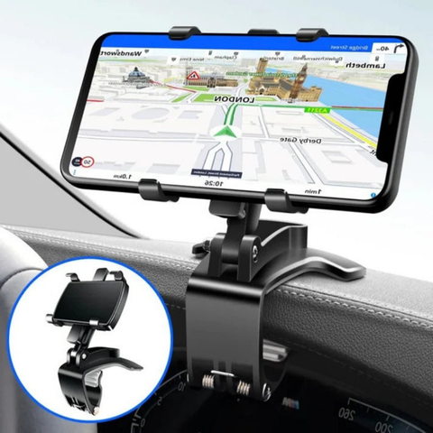 Soporte de Teléfono Multifuncional para Coche – Diseño Compacto e Instalación Rápida 