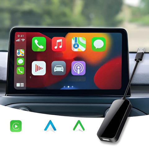 Adattatore Universale per Auto Senza Fili — CarPlay e Android Auto Facili da Usare 