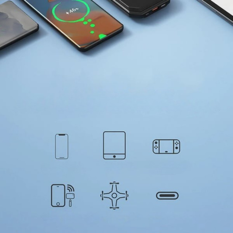 自動車用急速充電器 - iPhoneおよびUSB-Cとの互換性 