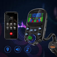 Multifunkční FM vysílač do auta — Hudba & Hlasový asistent 