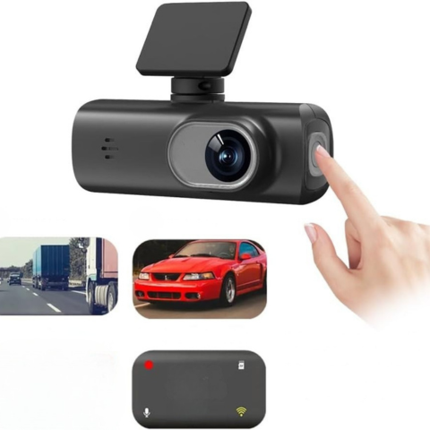 Dashcam Dubbele Lens – Volledige Bewaking en WiFi Verbinding 