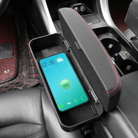 Accoudoir Voiture Multifonction – Confort, Rangement Et Recharge