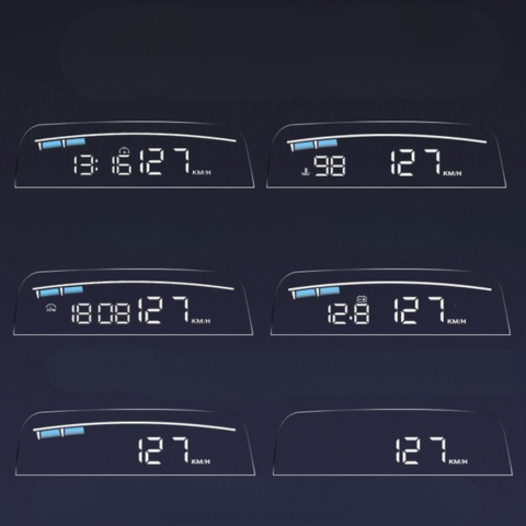 Pantalla de Cabeza Alta Para Coche – Velocidad y Datos en Tiempo Real 