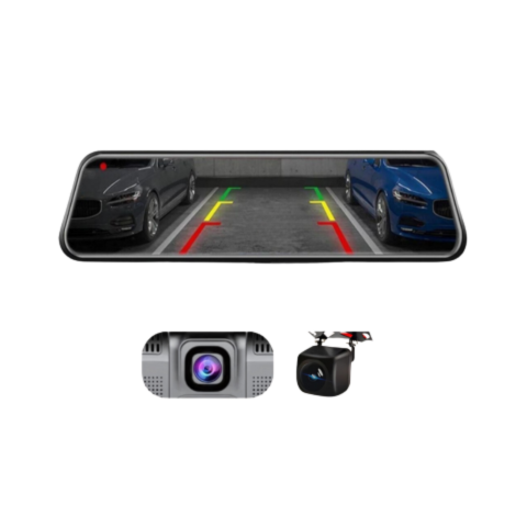 Intelligent backspegel med kamera fram och bak - HD Vision och parkeringshjälp