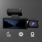 Dashcam Doble Full HD Coche - Visión Nocturna + Cámara Interior 